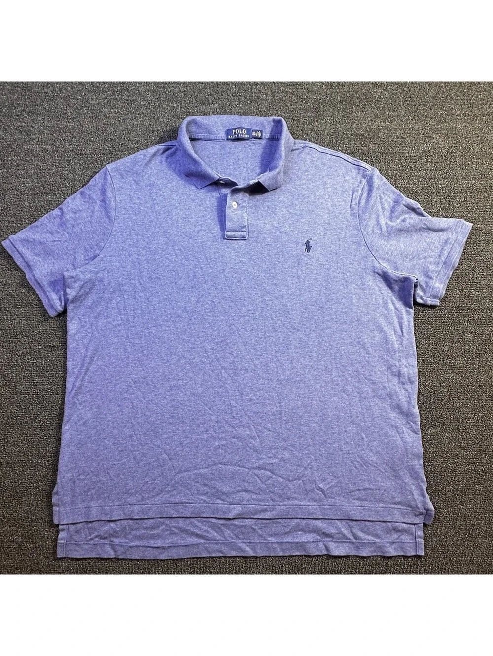 Polo Ralph Lauren Polo Shirt Mens XXL Blue Pima Blue Pony